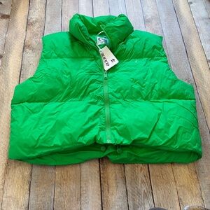 NWT Zyia Green Elevate Puffer Vest size XXL